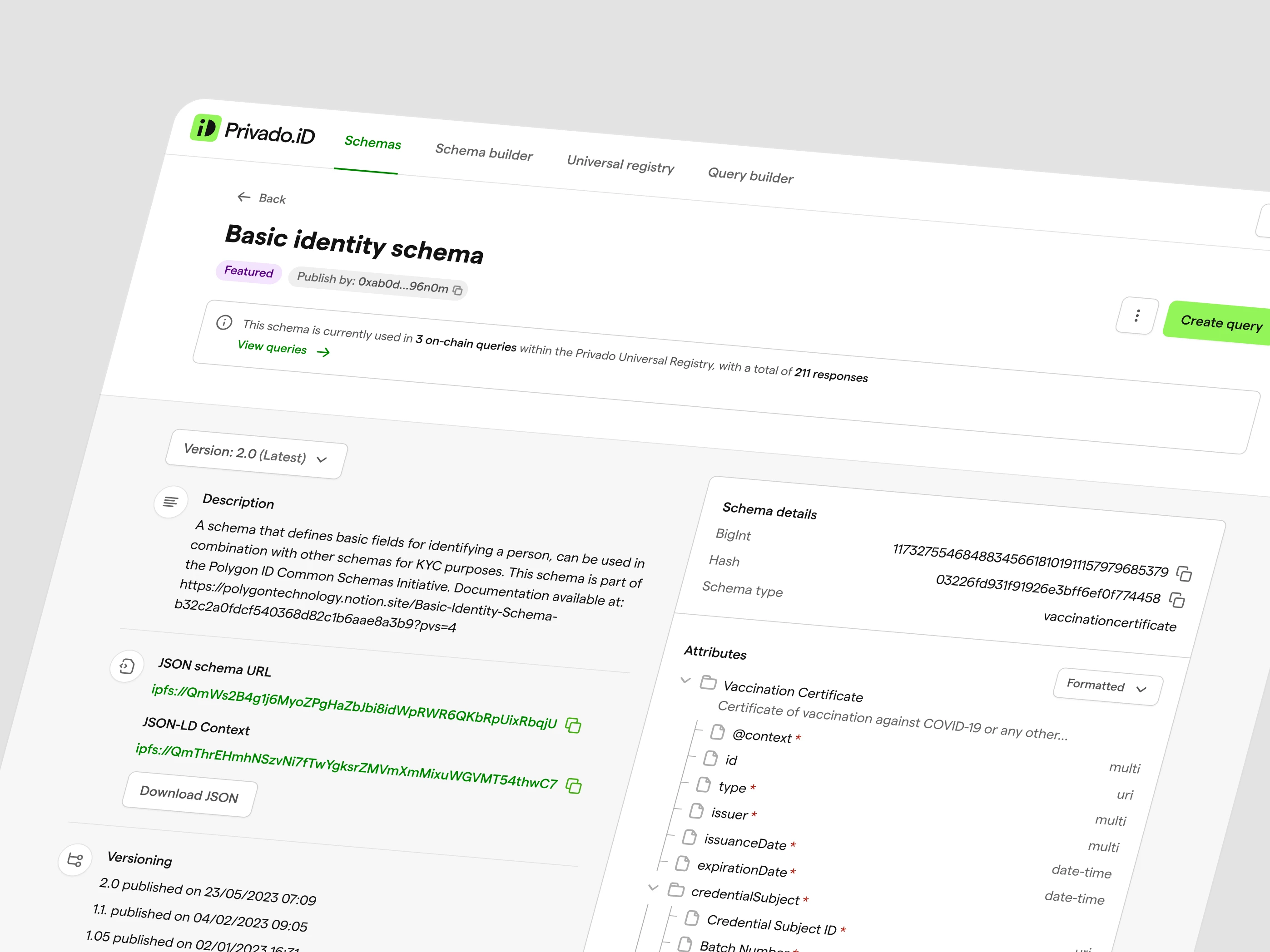 Privado Schema Explorer